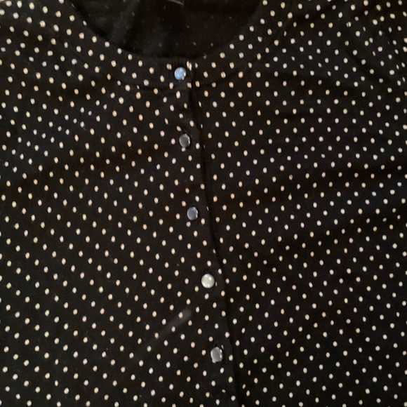 Banana Republic Cardigan, Cotton Silk, Polka Dot, See size description - Picture 5 of 8